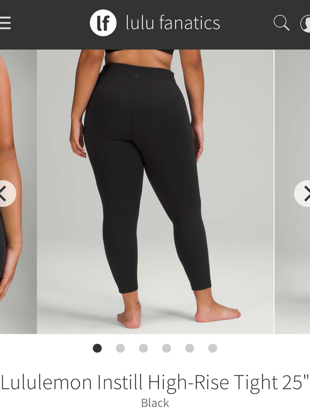 Lululemon Instill High-Rise Tight 25" Size 14